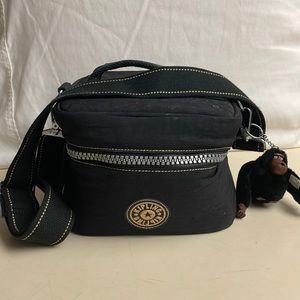 Cute Black Kipling cosmetic/make up bag